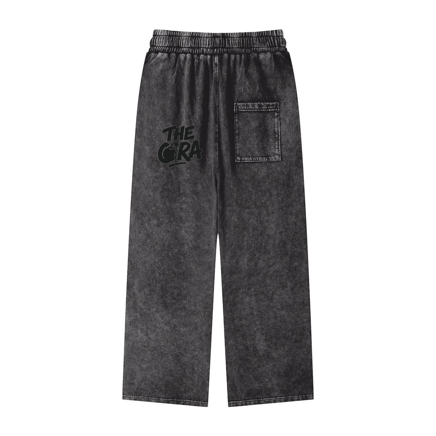 Acid Wash Straight Leg Pants