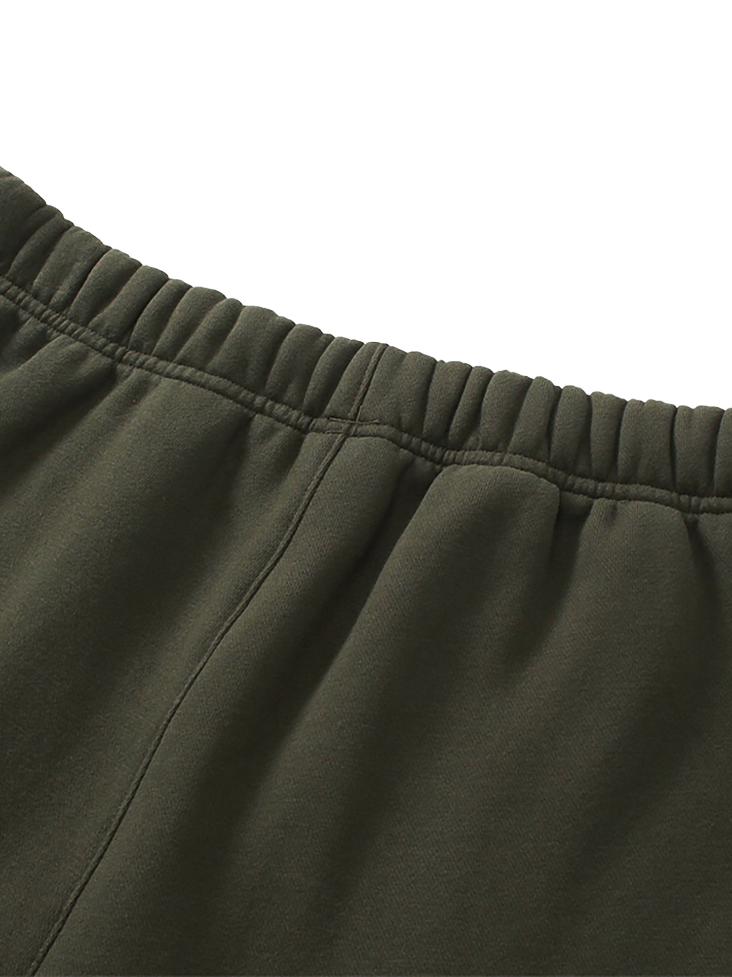 Streetwear Unisex Solid Color Fleece Straight Leg Pants