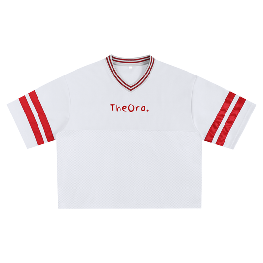 Taped Mesh Boxy T-shirt
