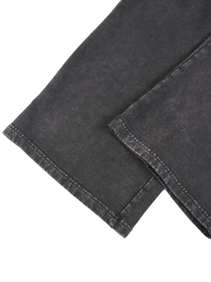 Acid Wash Straight Leg Pants