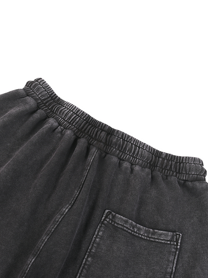 Acid Wash Straight Leg Pants