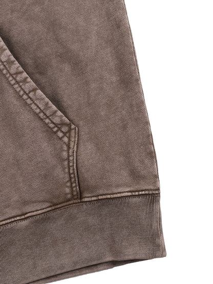 Heavyweight Pure Cotton Classic Snow Washed Hoodie